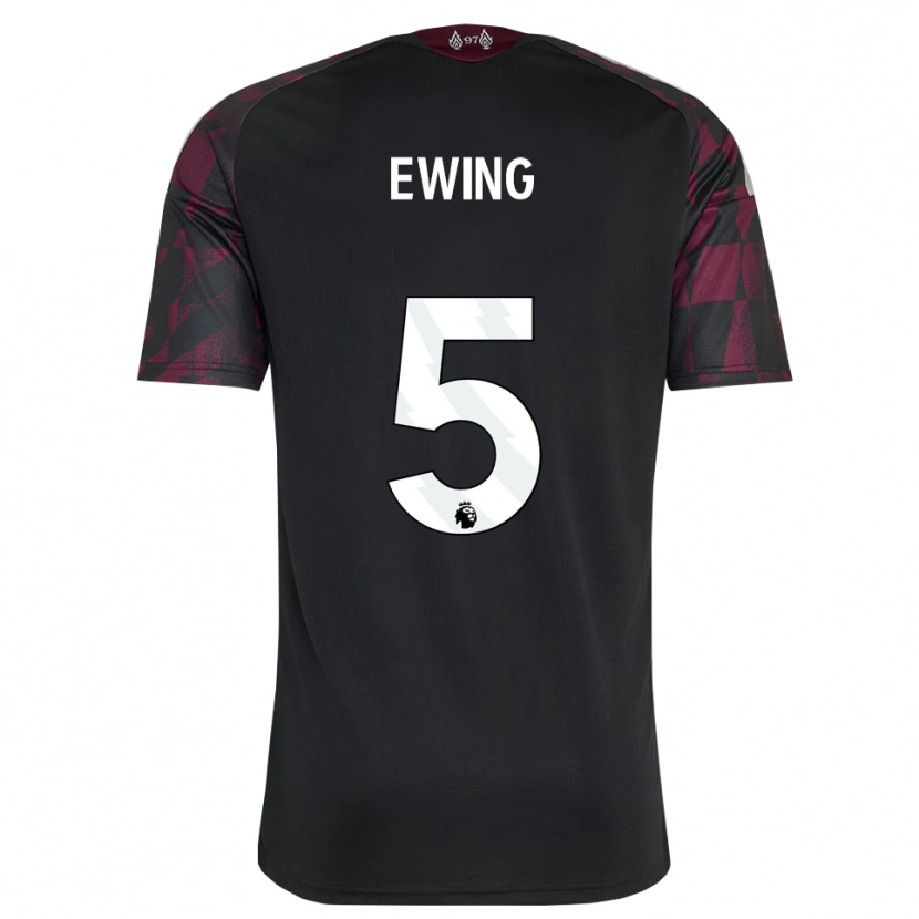 Danxen Hombre Camiseta Clae Ewing #5 Negro Blanco Púrpura Equipación Tercera 2026/27 La Camisa