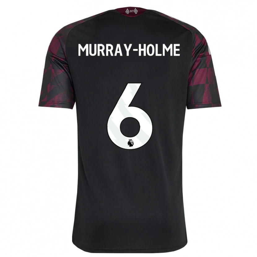 Danxen Hombre Camiseta Haydn Murray-Holme #6 Negro Blanco Púrpura Equipación Tercera 2026/27 La Camisa