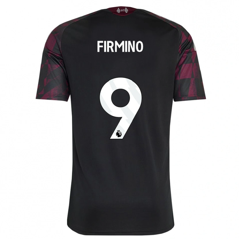 Danxen Hombre Camiseta Roberto Firmino #9 Negro Blanco Púrpura Equipación Tercera 2026/27 La Camisa