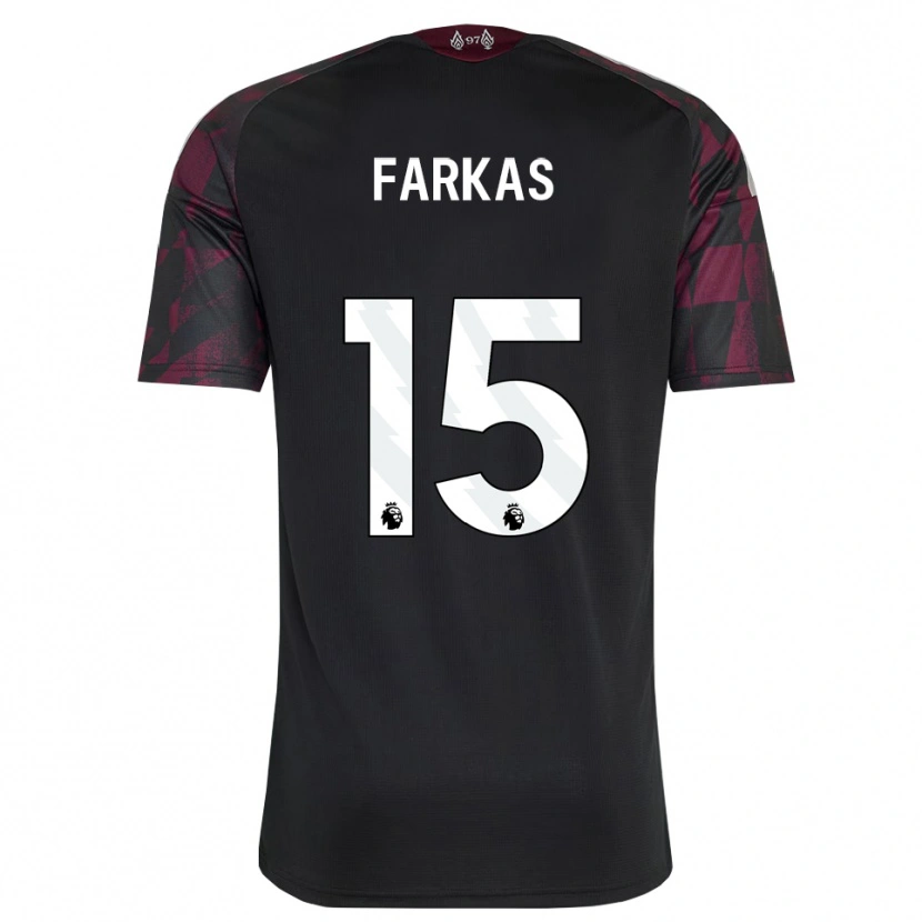 Danxen Hombre Camiseta Erik Farkas #15 Negro Blanco Púrpura Equipación Tercera 2026/27 La Camisa