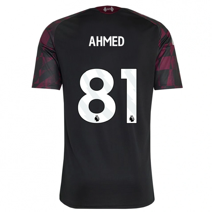 Danxen Hombre Camiseta Karim Ahmed #81 Negro Blanco Púrpura Equipación Tercera 2026/27 La Camisa
