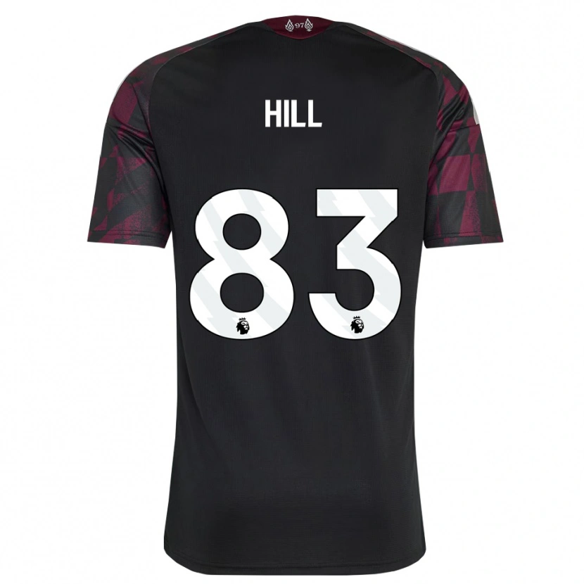 Danxen Hombre Camiseta Thomas Hill #83 Negro Blanco Púrpura Equipación Tercera 2026/27 La Camisa