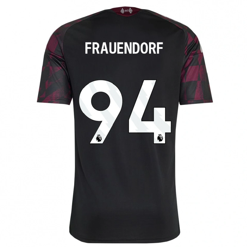 Danxen Hombre Camiseta Melkamu Frauendorf #94 Negro Blanco Púrpura Equipación Tercera 2026/27 La Camisa