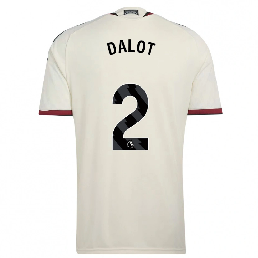 Danxen Hombre Camiseta Diogo Dalot #2 Beige Negro Rojo Equipación Tercera 2026/27 La Camisa