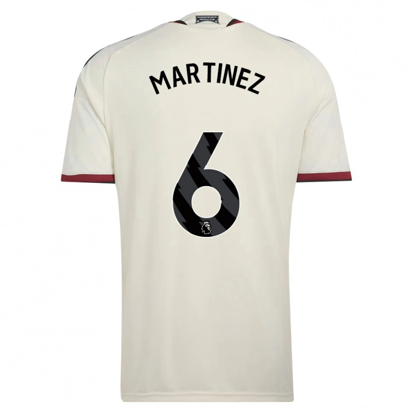 Danxen Hombre Camiseta Lisandro Martínez #6 Beige Negro Rojo Equipación Tercera 2026/27 La Camisa