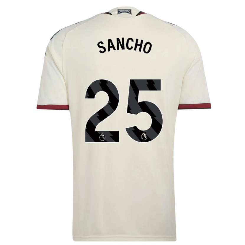 Danxen Hombre Camiseta Jadon Sancho #25 Beige Negro Rojo Equipación Tercera 2026/27 La Camisa
