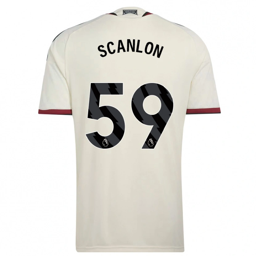 Danxen Hombre Camiseta James Scanlon #59 Beige Negro Rojo Equipación Tercera 2026/27 La Camisa