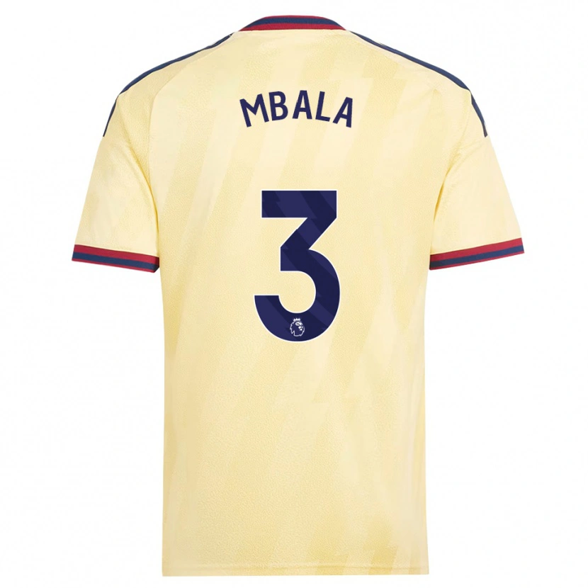 Danxen Hombre Camiseta Elyon Mbala #3 Amarilloclaro Azulmedianoche Equipación Tercera 2026/27 La Camisa