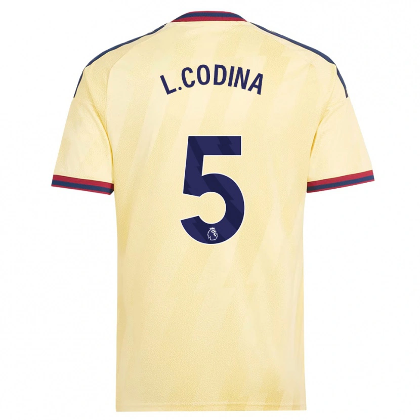 Danxen Hombre Camiseta Laia Codina #5 Amarilloclaro Azulmedianoche Equipación Tercera 2026/27 La Camisa