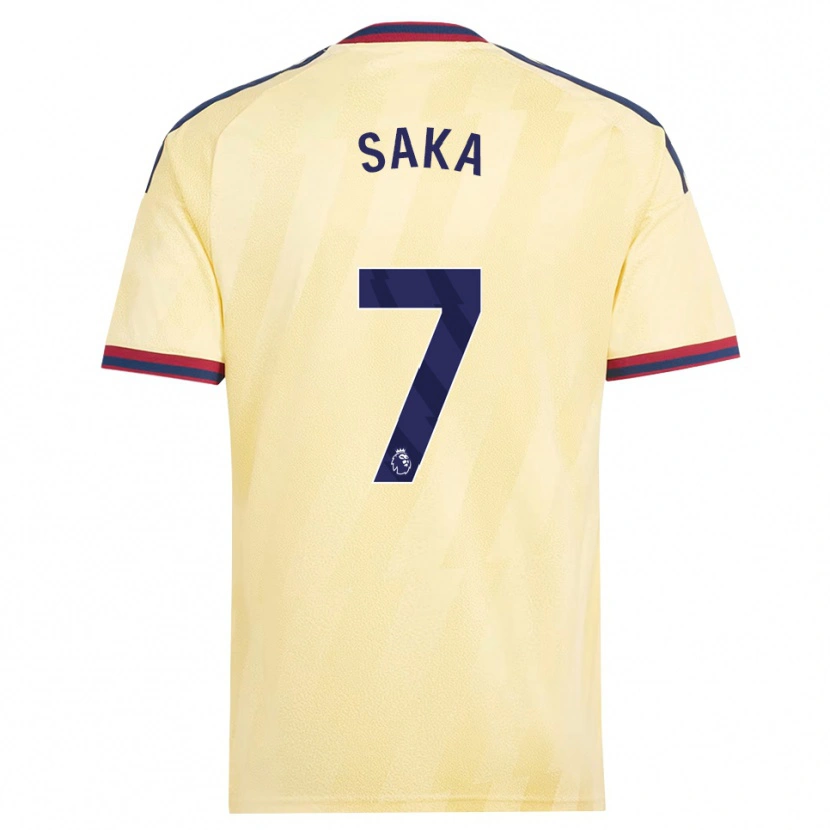 Danxen Hombre Camiseta Bukayo Saka #7 Amarilloclaro Azulmedianoche Equipación Tercera 2026/27 La Camisa