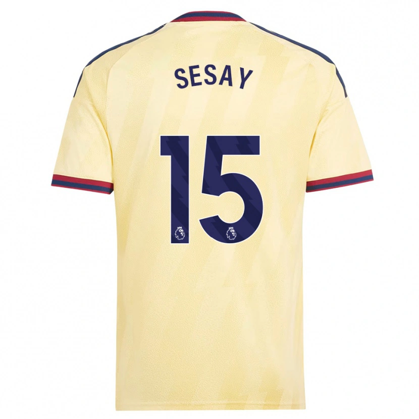 Danxen Hombre Camiseta Joshua Sesay #15 Amarilloclaro Azulmedianoche Equipación Tercera 2026/27 La Camisa