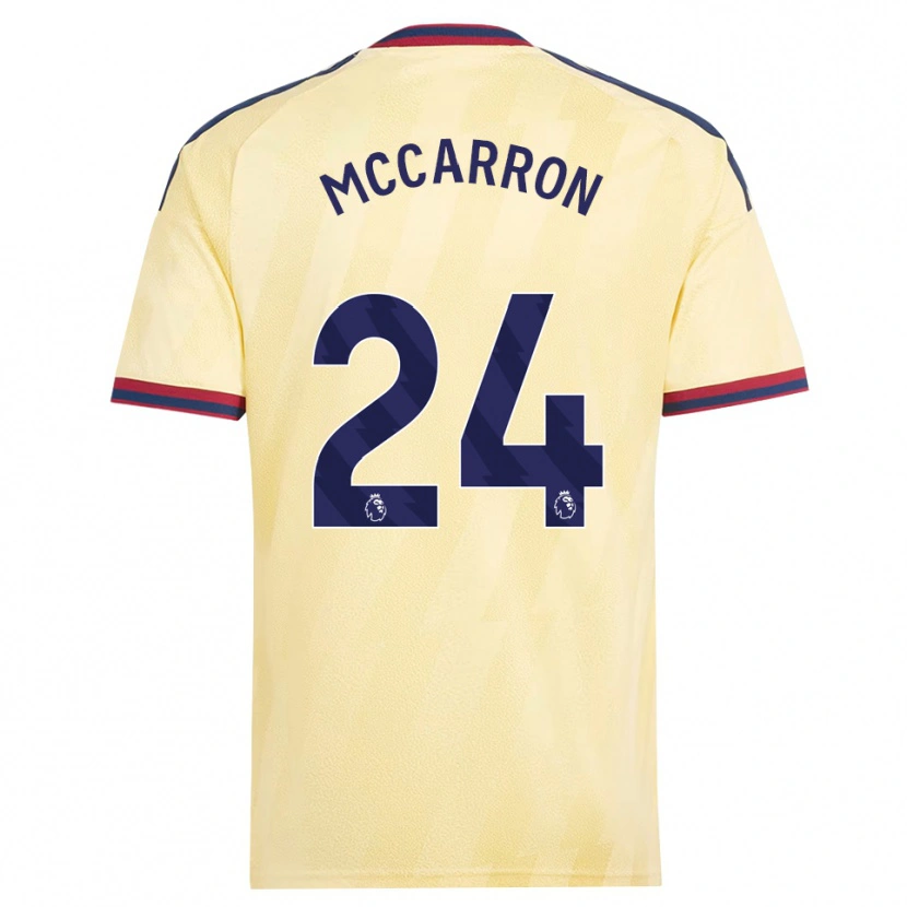 Danxen Hombre Camiseta Daniel Mccarron #24 Amarilloclaro Azulmedianoche Equipación Tercera 2026/27 La Camisa