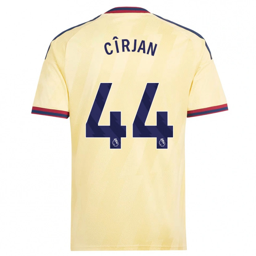 Danxen Hombre Camiseta Catalin Cîrjan #44 Amarilloclaro Azulmedianoche Equipación Tercera 2026/27 La Camisa