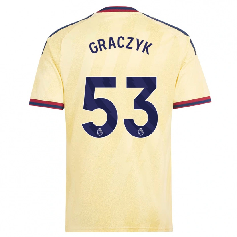 Danxen Hombre Camiseta Hubert Graczyk #53 Amarilloclaro Azulmedianoche Equipación Tercera 2026/27 La Camisa