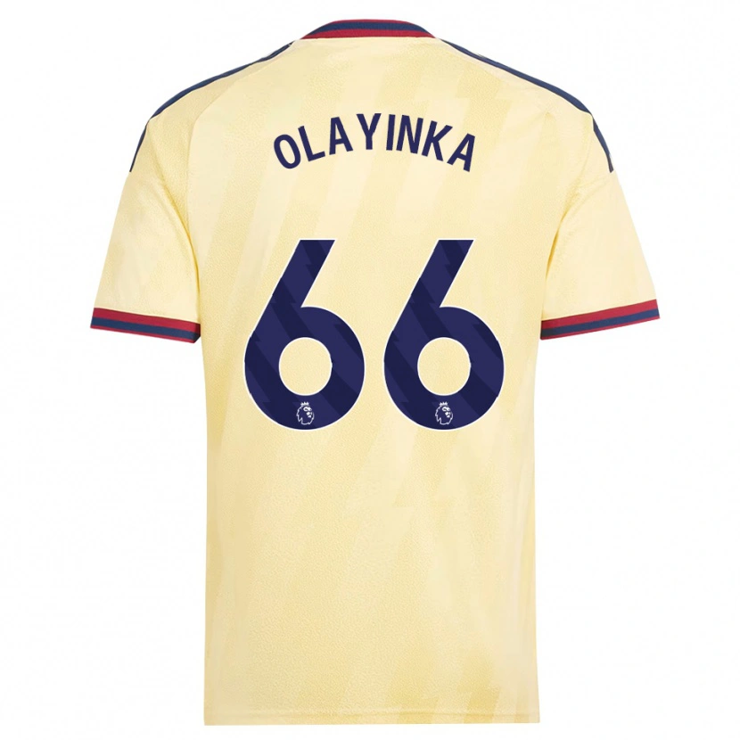 Danxen Hombre Camiseta James Olayinka #66 Amarilloclaro Azulmedianoche Equipación Tercera 2026/27 La Camisa