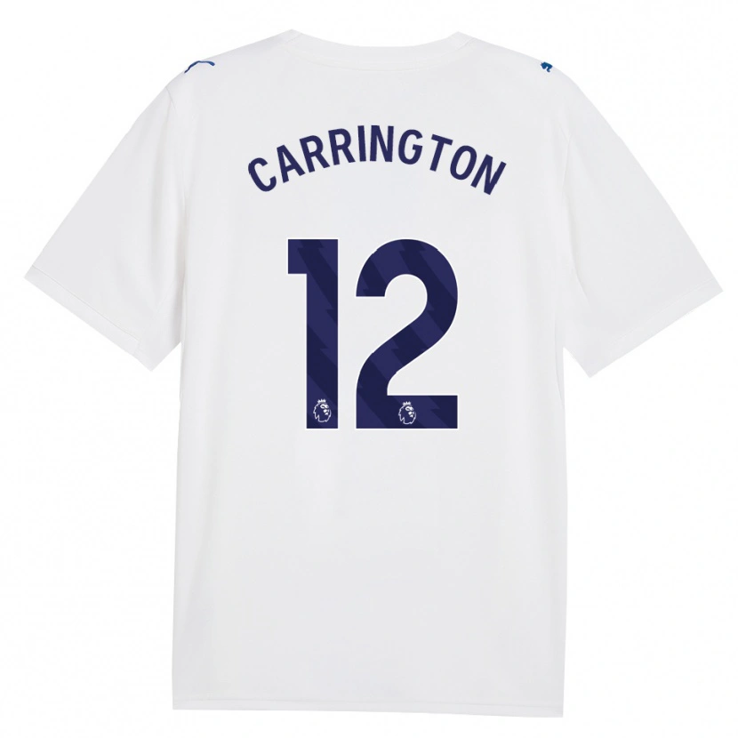 Danxen Hombre Camiseta Theo Carrington #12 Azulmarino Blanco Equipación Tercera 2026/27 La Camisa