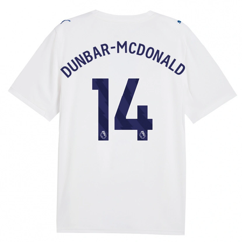 Danxen Hombre Camiseta Christian Dunbar-Mcdonald #14 Azulmarino Blanco Equipación Tercera 2026/27 La Camisa