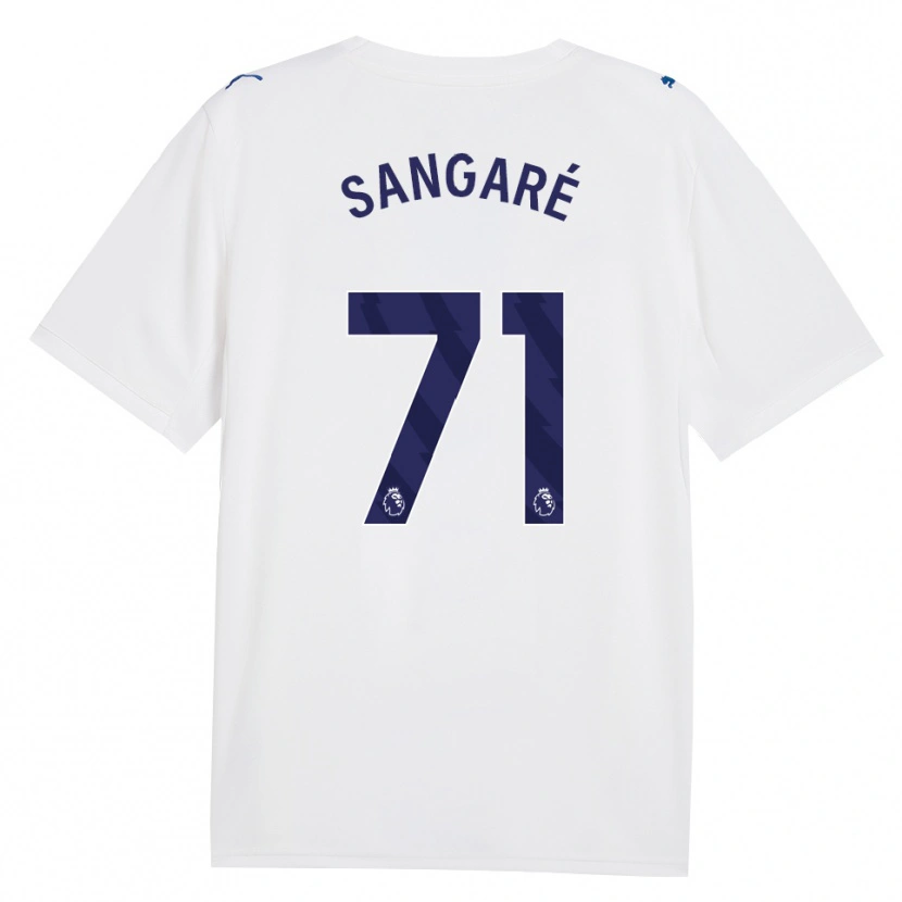 Danxen Hombre Camiseta Mahamadou Sangaré #71 Azulmarino Blanco Equipación Tercera 2026/27 La Camisa