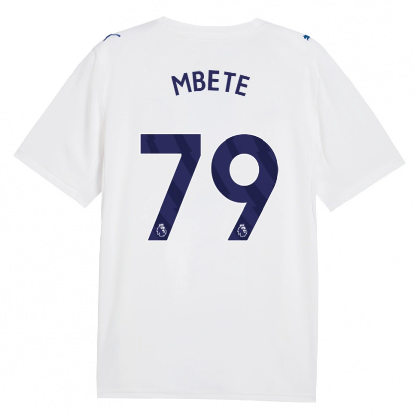 Danxen Hombre Camiseta Luke Mbete #79 Azulmarino Blanco Equipación Tercera 2026/27 La Camisa