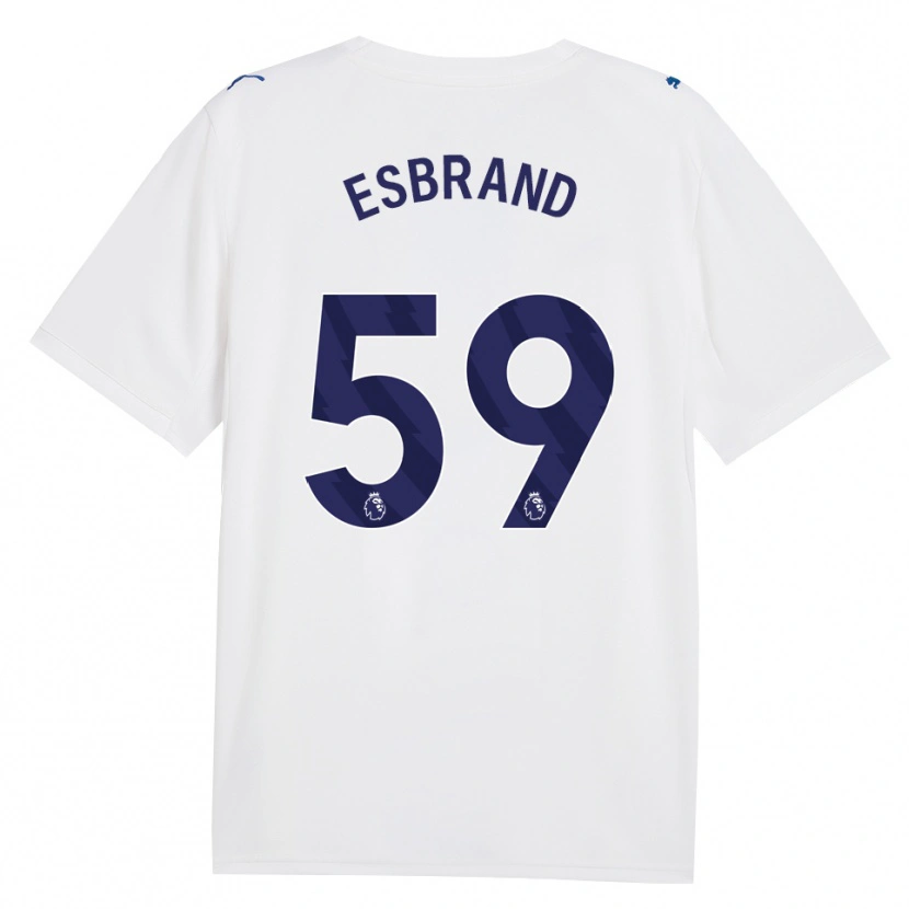 Danxen Hombre Camiseta Josh Wilson-Esbrand #59 Azulmarino Blanco Equipación Tercera 2026/27 La Camisa