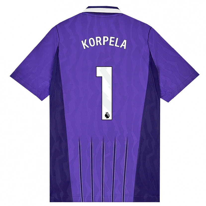 Danxen Hombre Camiseta Tinja-Riikka Korpela #1 Púrpura Blanco Equipación Tercera 2026/27 La Camisa