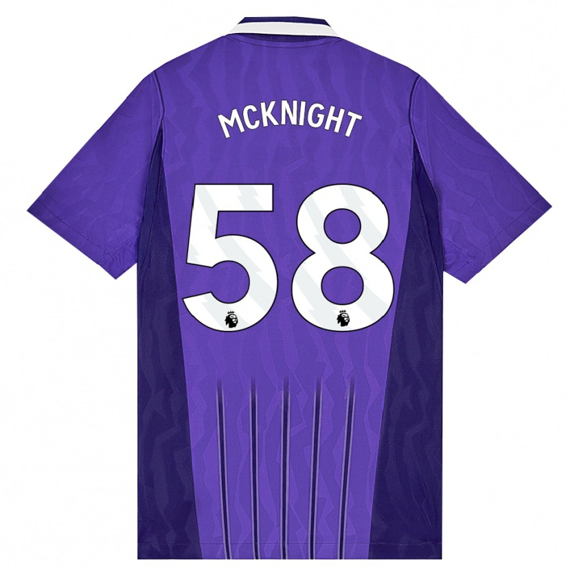 Danxen Hombre Camiseta Maxwell Mcknight #58 Púrpura Blanco Equipación Tercera 2026/27 La Camisa