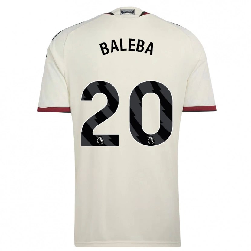 Danxen Hombre Camiseta Carlos Baleba #20 Beige Negro Rojo Equipación Tercera 2026/27 La Camisa