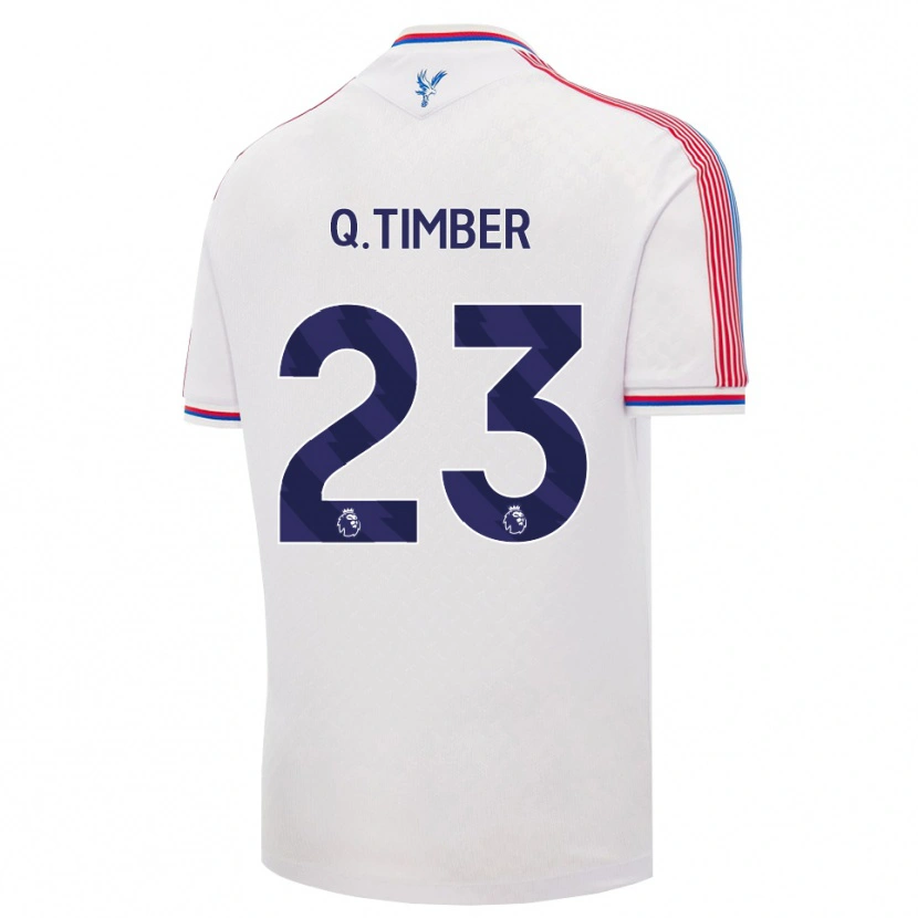 Danxen Hombre Camiseta Quinten Timber #23 Blanco Rojo Azul 1ª Equipación 2026/27 La Camisa