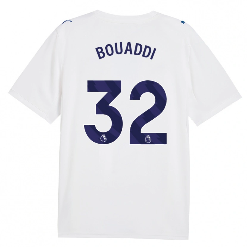 Danxen Hombre Camiseta Ayyoub Bouaddi #32 Azulmarino Blanco Equipación Tercera 2026/27 La Camisa