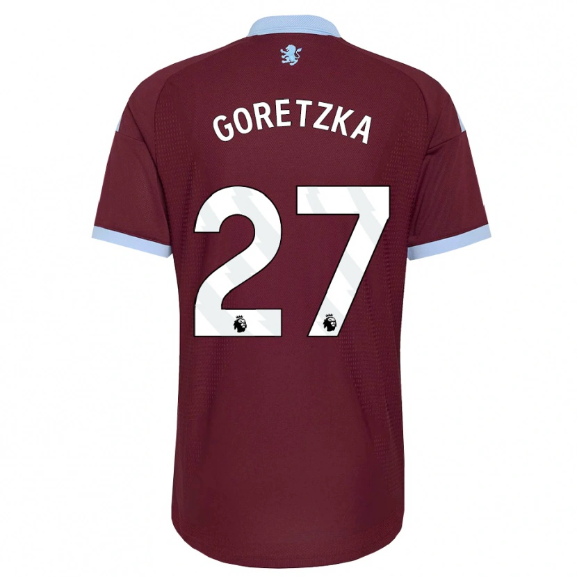 Danxen Hombre Camiseta Leon Goretzka #27 Azulaciano Borgoña 1ª Equipación 2026/27 La Camisa