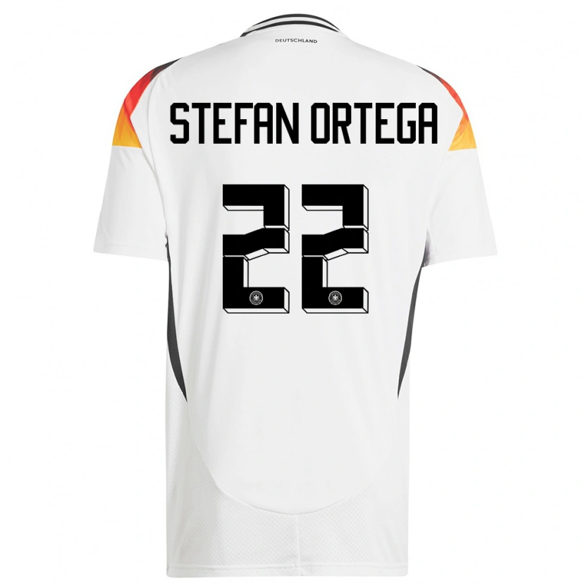 Danxen Niño Camiseta Alemania Stefan Ortega #22 Blanco 1ª Equipación 24-26 La Camisa
