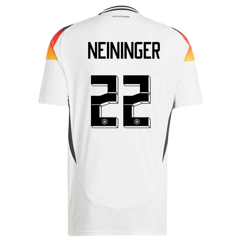 Danxen Niño Camiseta Alemania Tim Neininger #22 Blanco 1ª Equipación 24-26 La Camisa