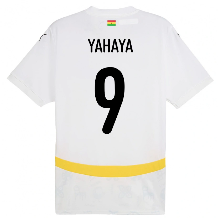 Danxen Niño Camiseta Ghana Mohammed Yahaya #9 Blanco 1ª Equipación 24-26 La Camisa