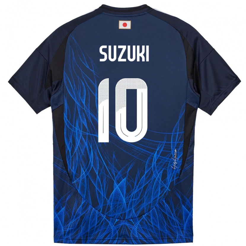 Danxen Niño Camiseta Japón Yuito Suzuki #10 Azul Oscuro 1ª Equipación 24-26 La Camisa