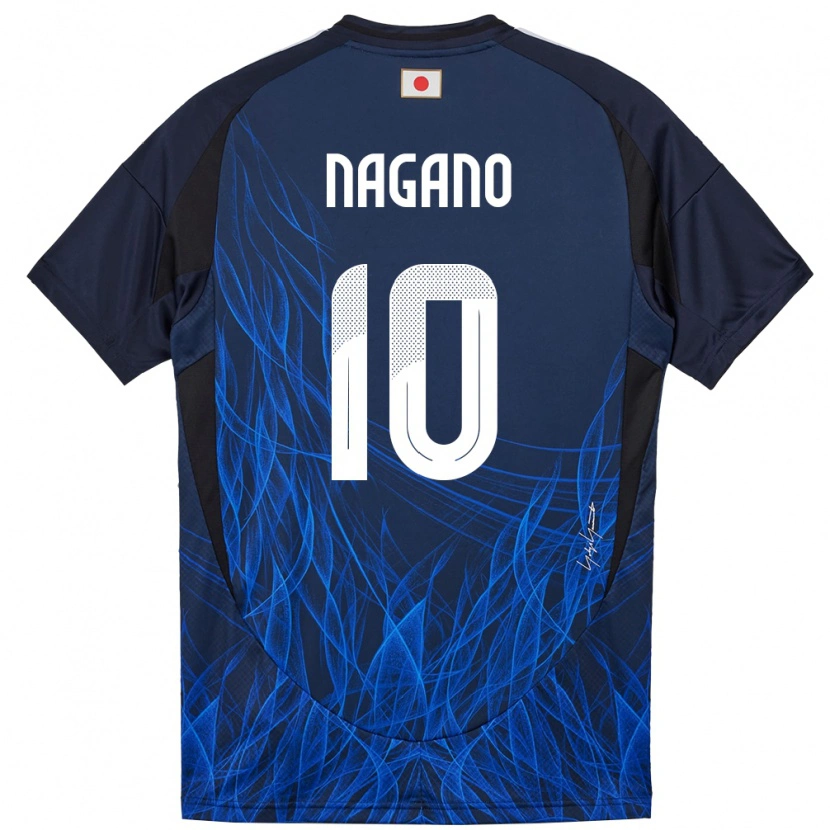 Danxen Niño Camiseta Japón Fuka Nagano #10 Azul Oscuro 1ª Equipación 24-26 La Camisa