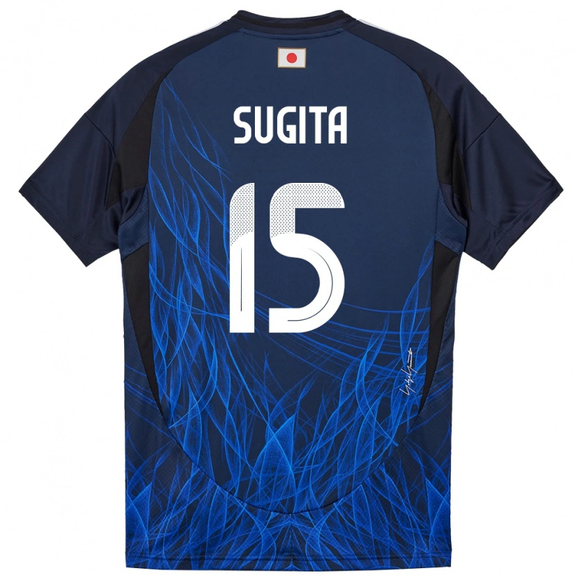 Danxen Niño Camiseta Japón Hina Sugita #15 Azul Oscuro 1ª Equipación 24-26 La Camisa