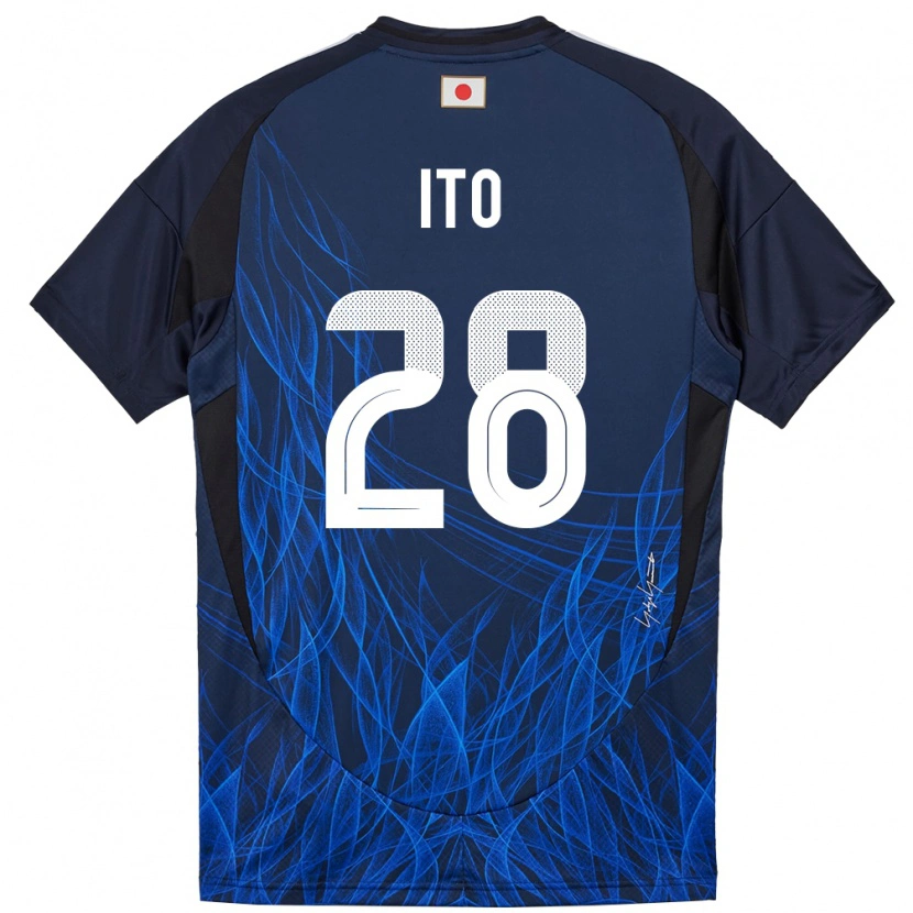 Danxen Niño Camiseta Japón Hiroki Ito #28 Azul Oscuro 1ª Equipación 24-26 La Camisa
