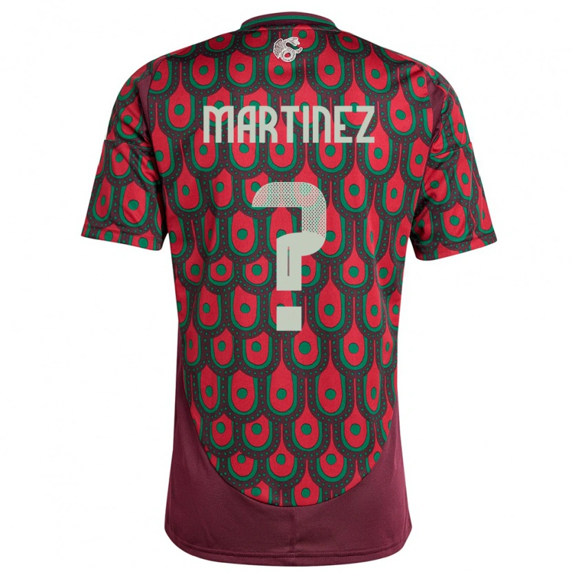 Danxen Niño Camiseta México Saeed Martinez #0 Granate 1ª Equipación 24-26 La Camisa