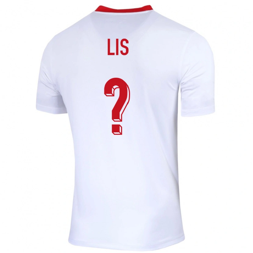 Danxen Niño Camiseta Polonia Adrian Lis #0 Blanco 1ª Equipación 24-26 La Camisa