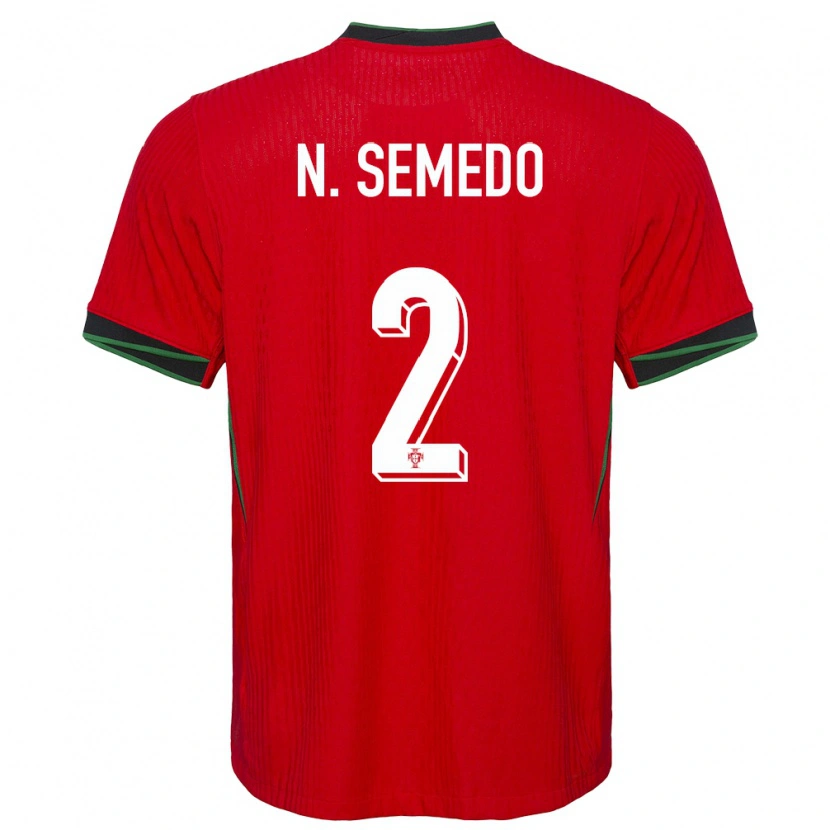 Danxen Niño Camiseta Portugal Nélson Semedo #2 Rojo 1ª Equipación 24-26 La Camisa