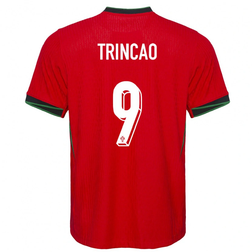 Danxen Niño Camiseta Portugal Trincão #9 Rojo 1ª Equipación 24-26 La Camisa