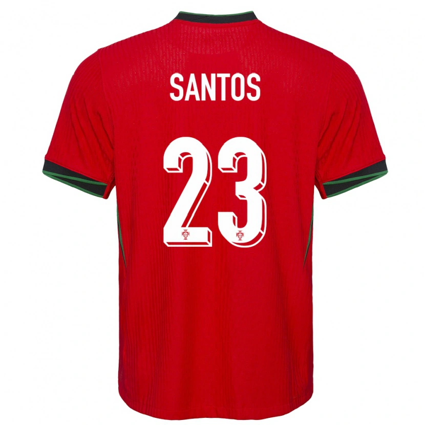 Danxen Niño Camiseta Portugal Leandro Santos #23 Rojo 1ª Equipación 24-26 La Camisa