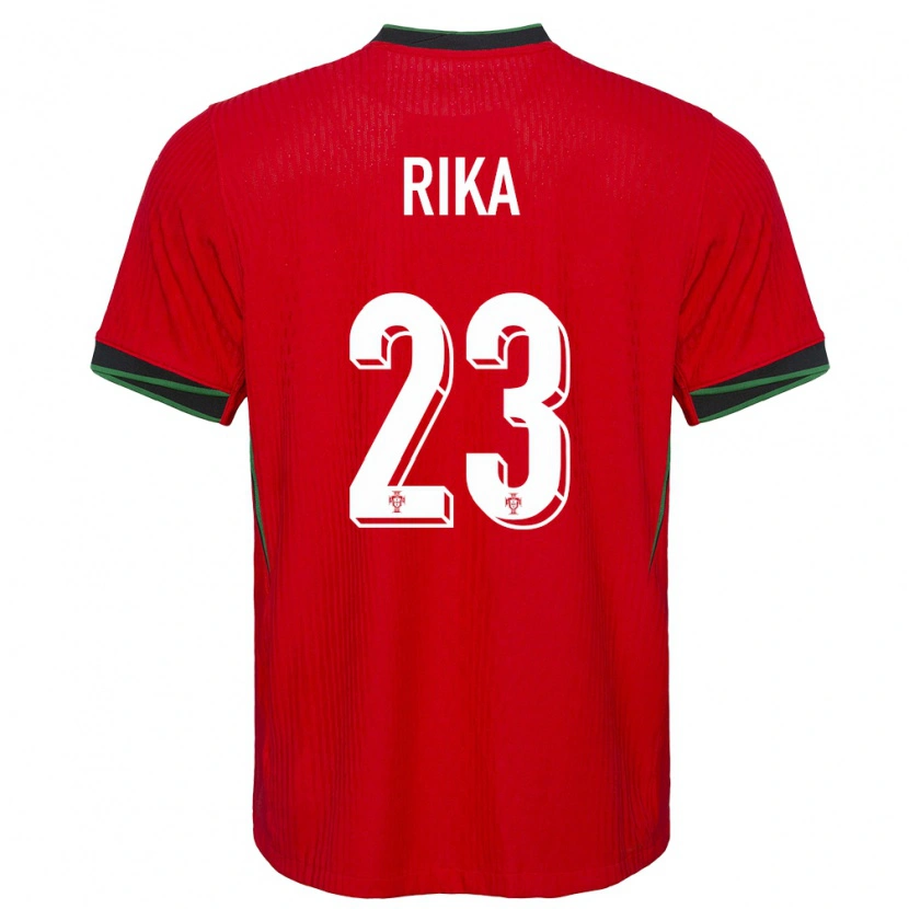 Danxen Niño Camiseta Portugal Rika #23 Rojo 1ª Equipación 24-26 La Camisa