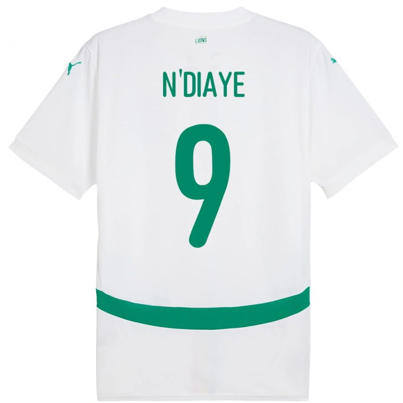 Danxen Niño Camiseta Senegal Dialy N Diaye #9 Blanco 1ª Equipación 24-26 La Camisa