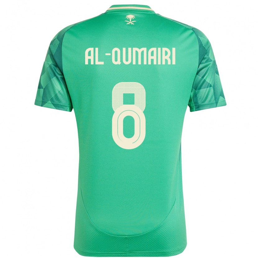 Danxen Niño Camiseta Arabia Saudita Nawaf Al Qumairi #8 Verde 1ª Equipación 24-26 La Camisa