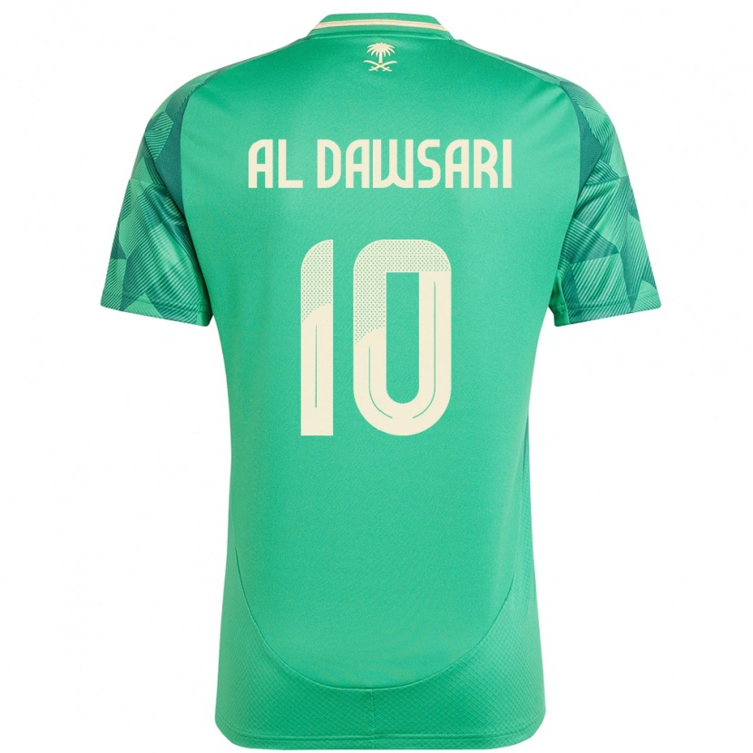 Danxen Niño Camiseta Arabia Saudita Salem Al Dawsari #10 Verde 1ª Equipación 24-26 La Camisa