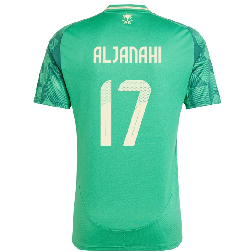 Danxen Niño Camiseta Arabia Saudita Nawaf Aljanahi #17 Verde 1ª Equipación 24-26 La Camisa
