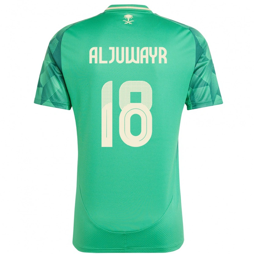 Danxen Niño Camiseta Arabia Saudita Musab Aljuwayr #18 Verde 1ª Equipación 24-26 La Camisa