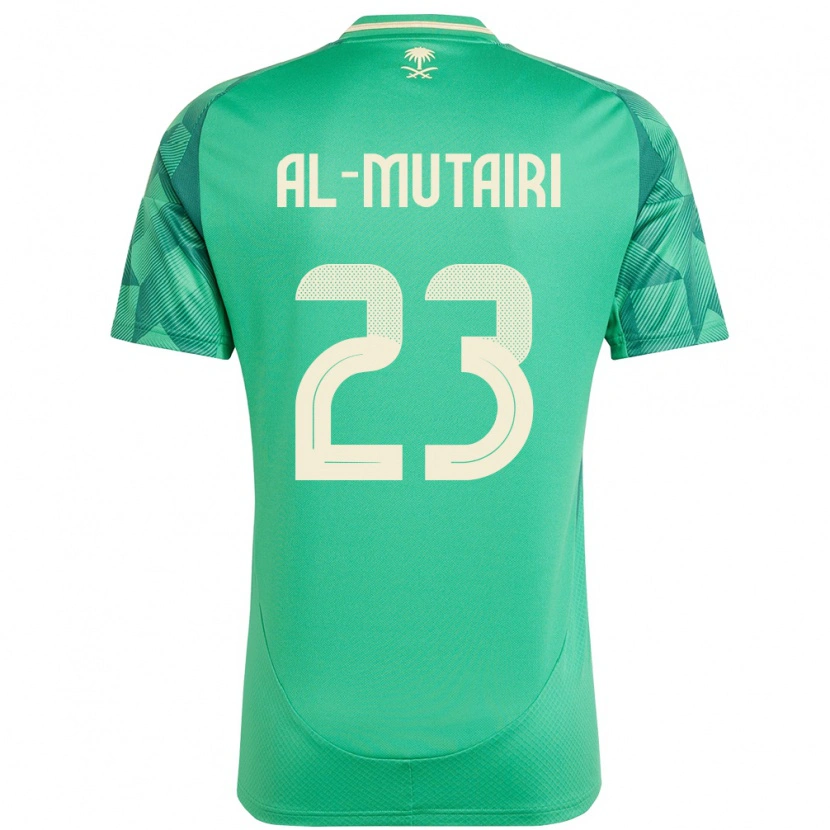 Danxen Niño Camiseta Arabia Saudita Turki Al Mutairi #23 Verde 1ª Equipación 24-26 La Camisa