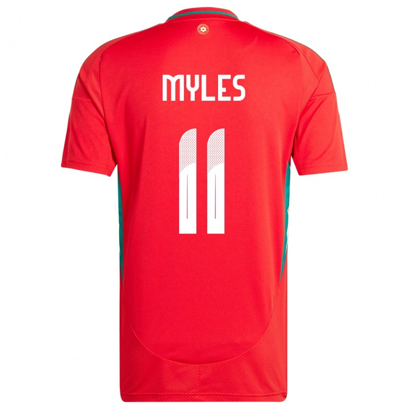 Danxen Niño Camiseta Gales Elliot Myles #11 Rojo 1ª Equipación 24-26 La Camisa